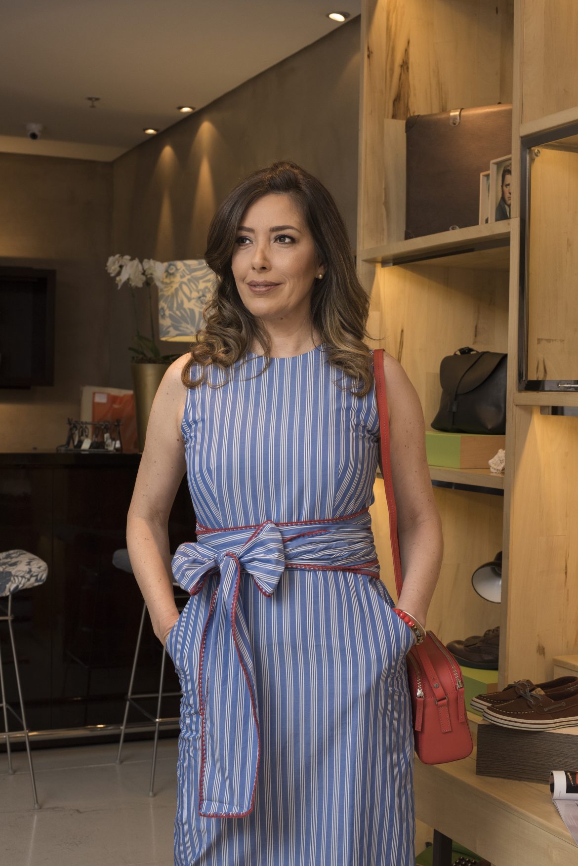 Meu look : Vestido listrado