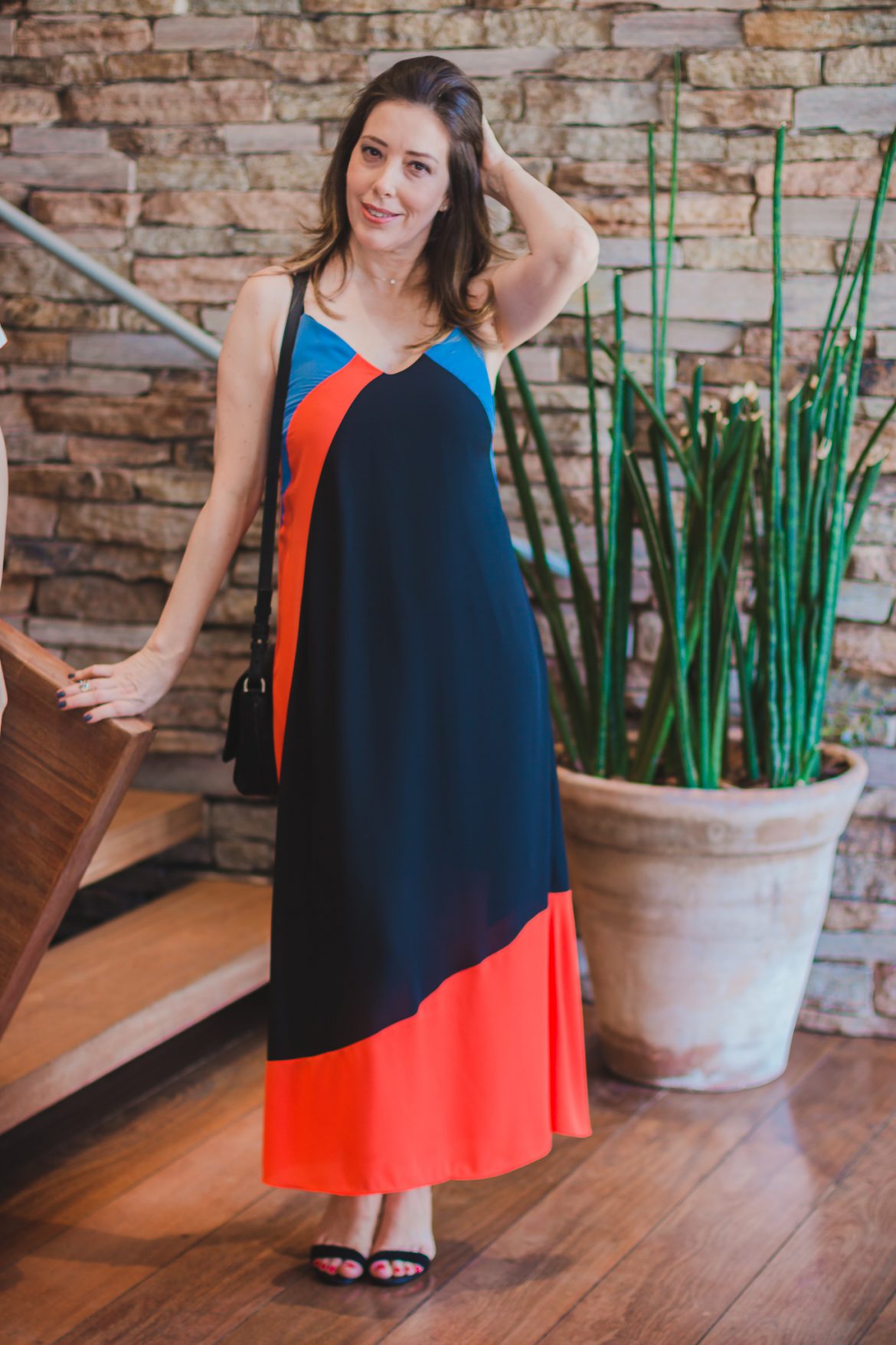 Meu look : Vestido midi