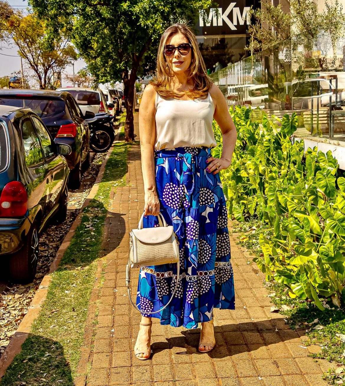 Meu look: Saia e regata