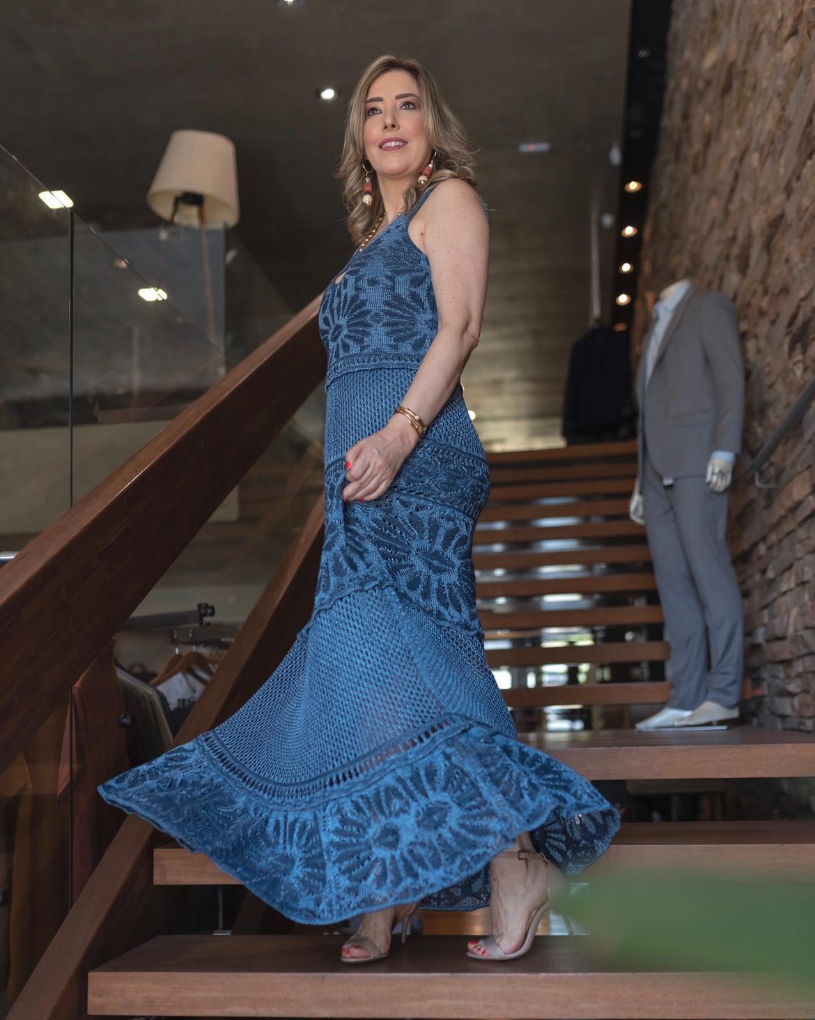 Vestido de tricô Cecilia Prado