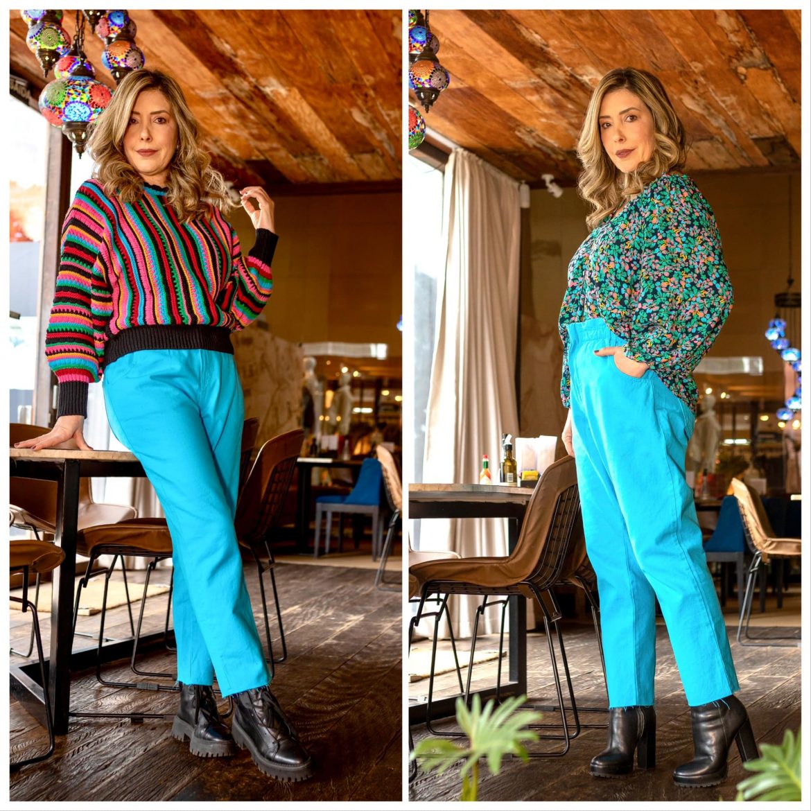 Duas opções de look com a mesma calça
