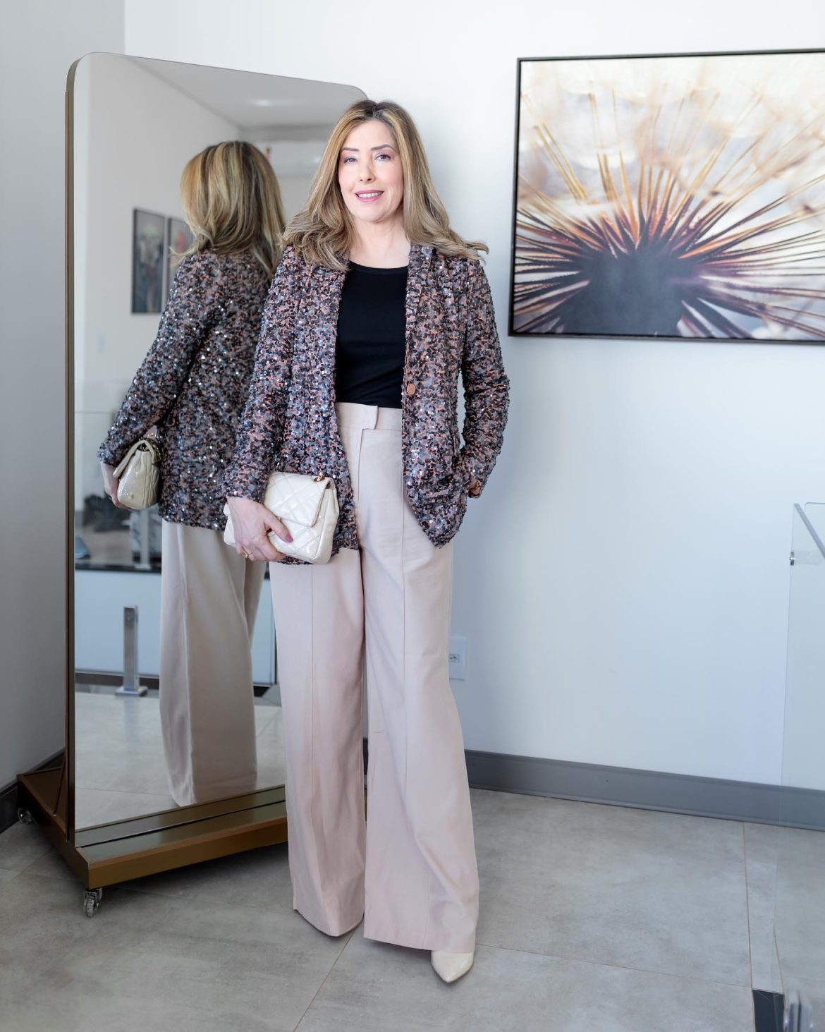 Como usar blazer de paetê ?