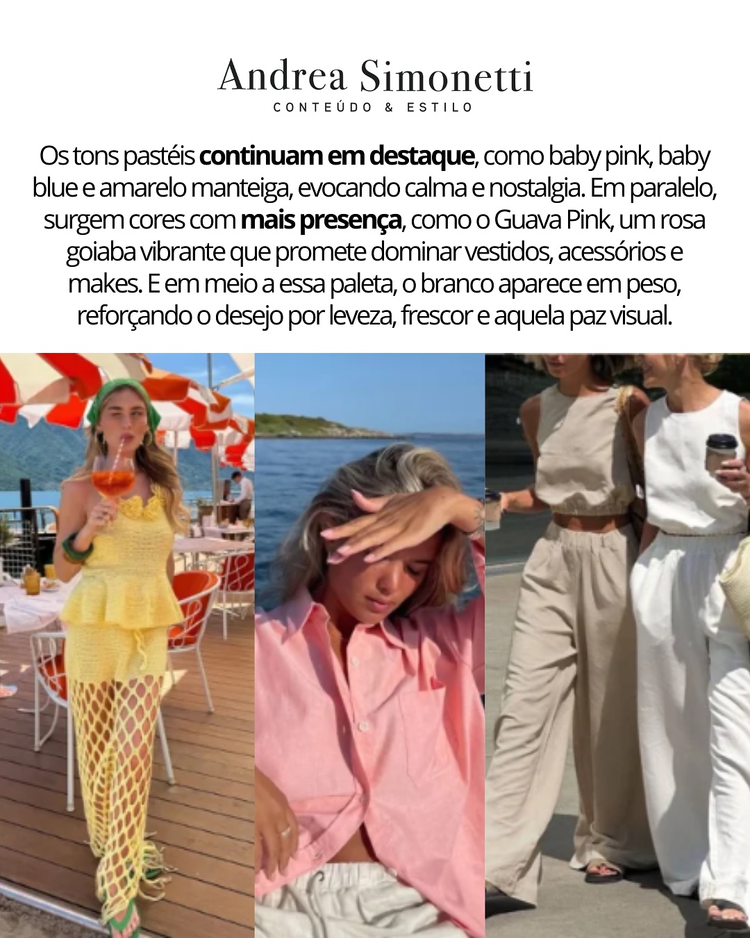 As cores do verão 2026